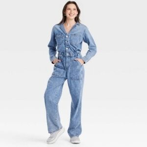 Universal Thread Light Blue Denim Overalls
